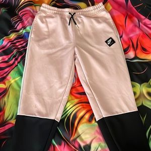 Pink black white sweat pant joggers for girls. XL IN KIDS AGES 13-15